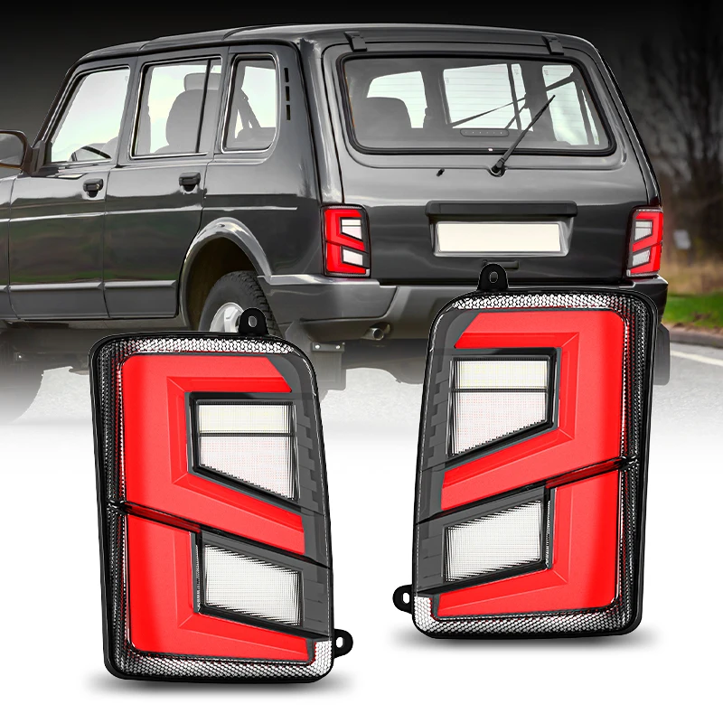4X4 LED achterlichten met knipperlichten, remlichten en achterlichten, auto-accessoires voor Lada Niva 4X4 1995-2019