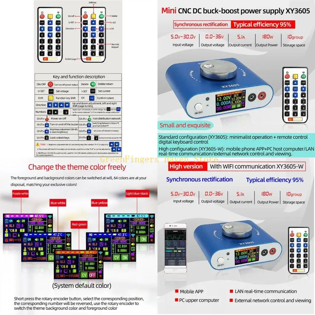 F68D Digital Control 5.1A Adjustable Regulated Power Supply LCD Screen Remote