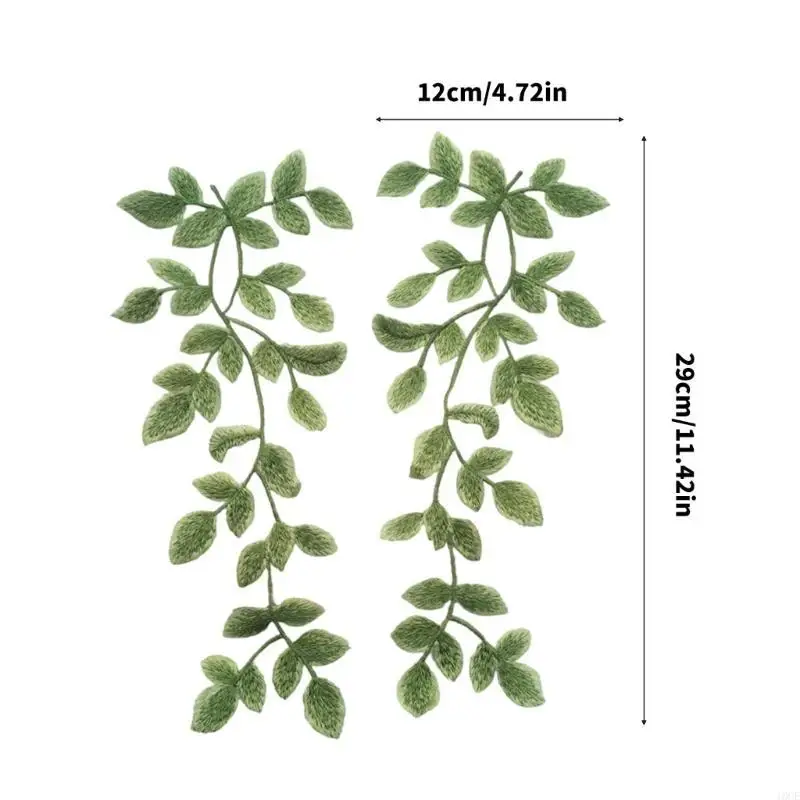 Oversized Foliage Applique Sewing Fabric Gown Patches for DIY Crafts