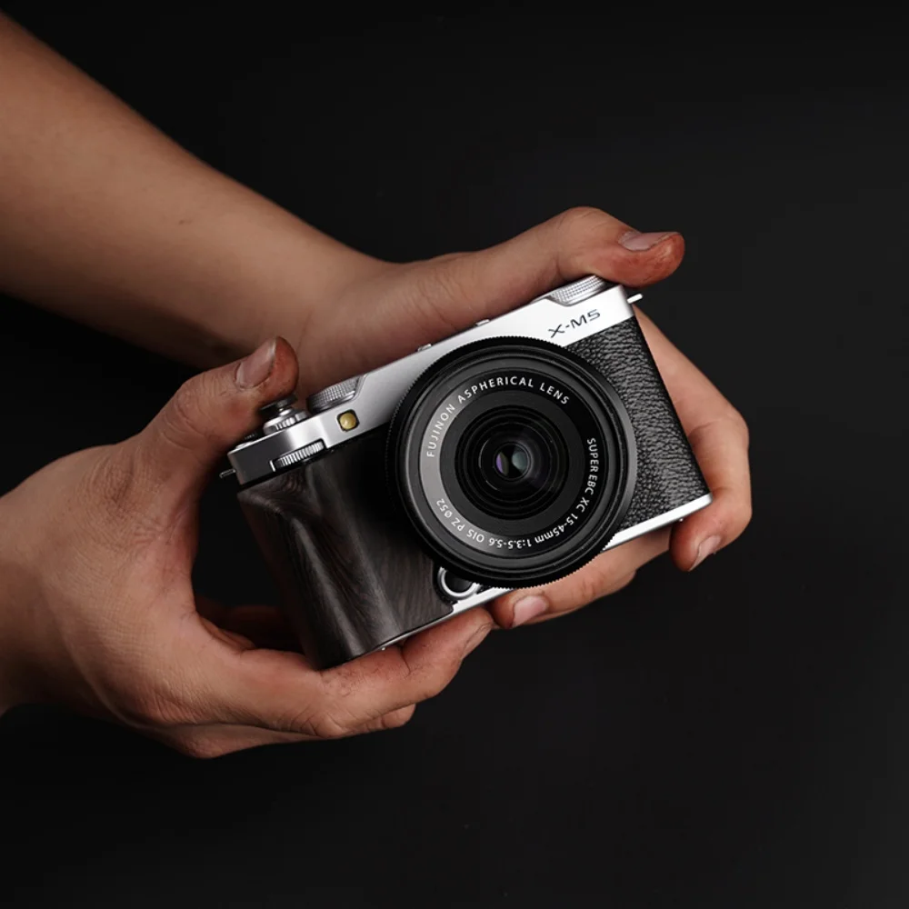 

XM5 Lightweight Wooden Handle For Fujifilm X-M5 Handle Walnut Ebony Padauk X M5 Handle Grip Photography Accessories