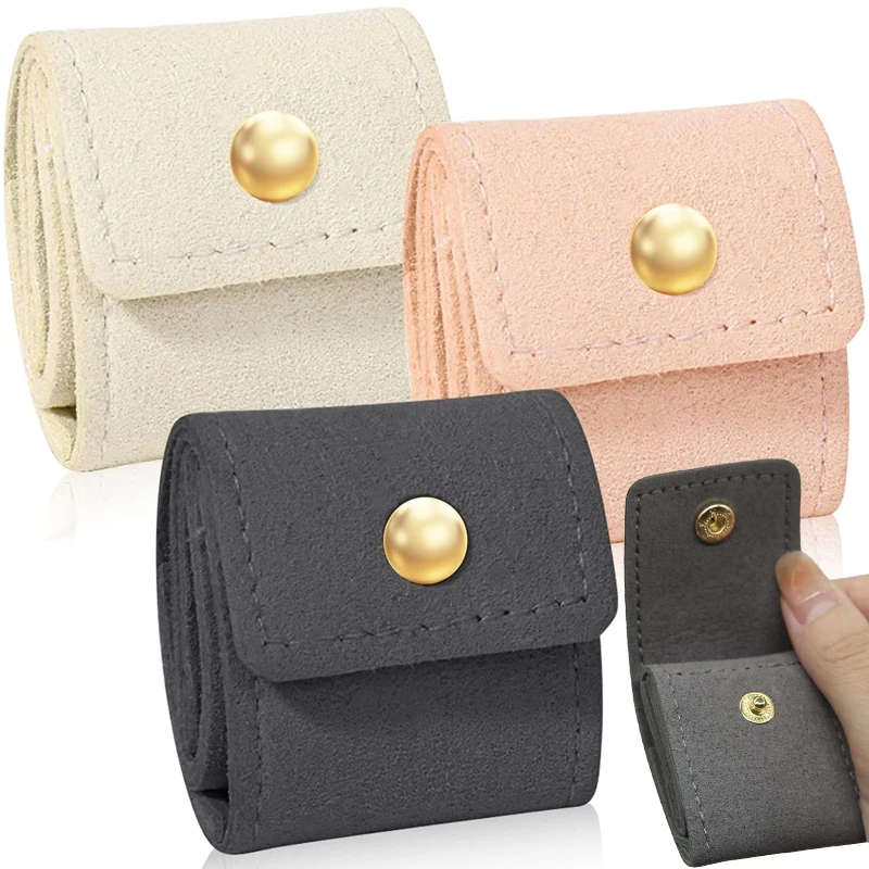 

Mini Folding Jewelry Bag Earrings Jewelry Necklace Storage Bag Jewelry Boxes Portable Travel Storage Bag Storage Packaging Box