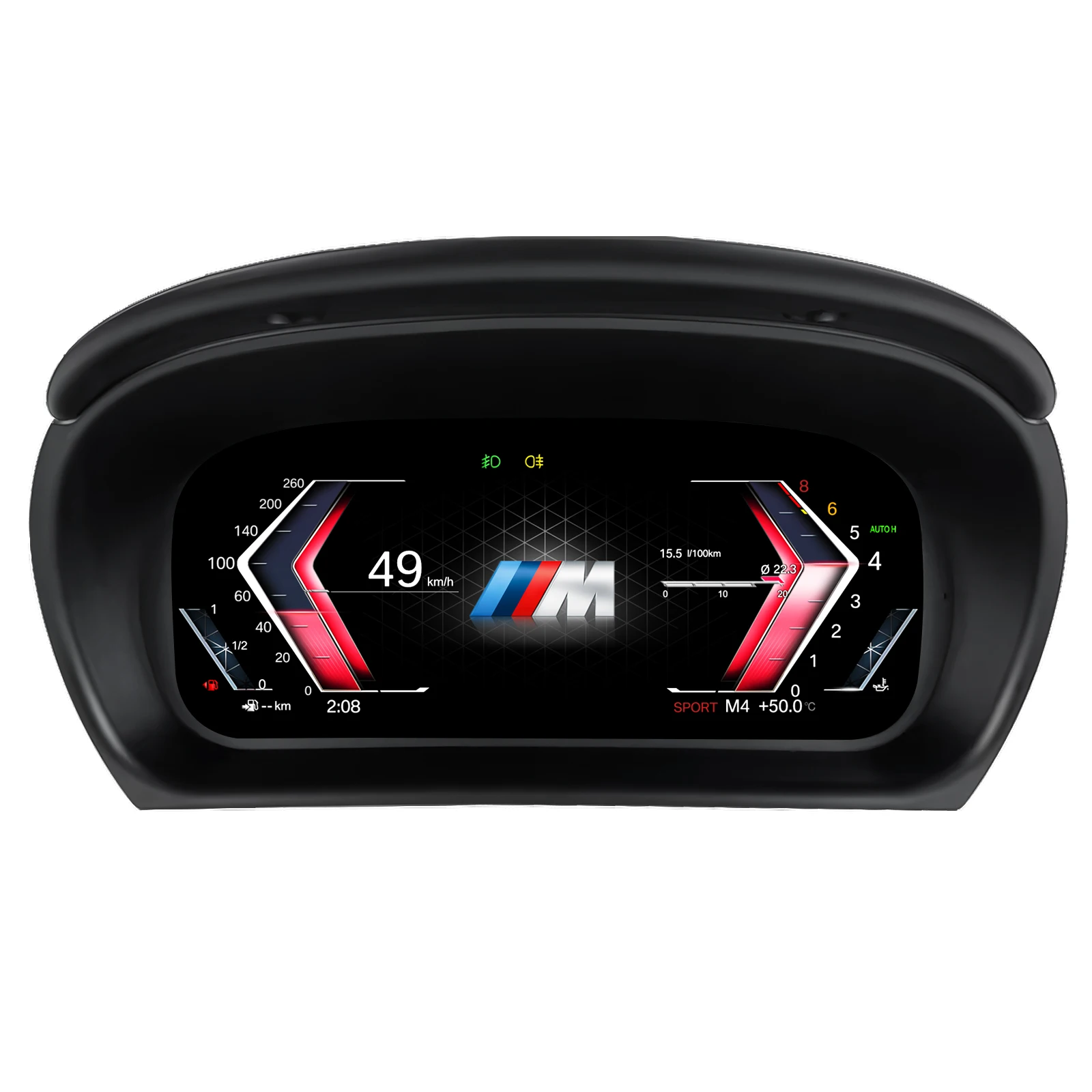 Hizpo Digitales Auto-Instrumentencluster für BMW 3er Serie E90 E91 E92 E93 2005 - 2012 10-Zoll LCD-Panel Armaturenbrett Tachometer Linux