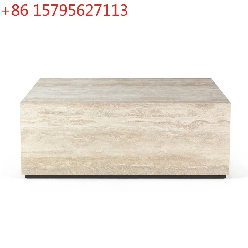 

Итальянский светлый роскошный прямоугольный мраморный журнальный столик, дизайнерский постмодернистский простой угловой столик для гостиной