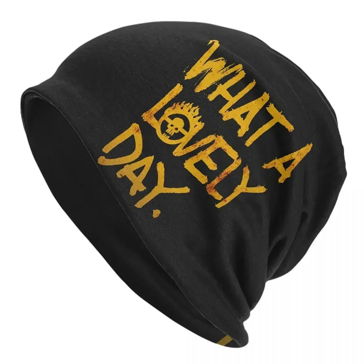 Mad Max Fury Road What A Lovely Day Warm Knitted Cap Fashion Bonnet Hat Autumn Winter Outdoor Beanies Hats for Men Women Adult