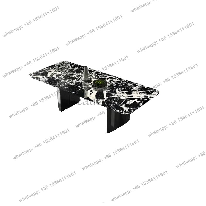 

FG10Light luxury dining table Luxury stone Italian home marble High-end designer restaurant Modern simple dining table