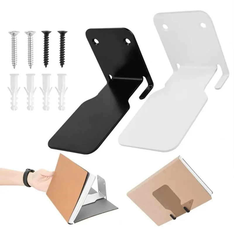 2PCS Metal Bookshelf Stylish Floating Bookshelf Set Space-Saving Wall Mounted Shelves For Home Office Easy Install Easy To Use