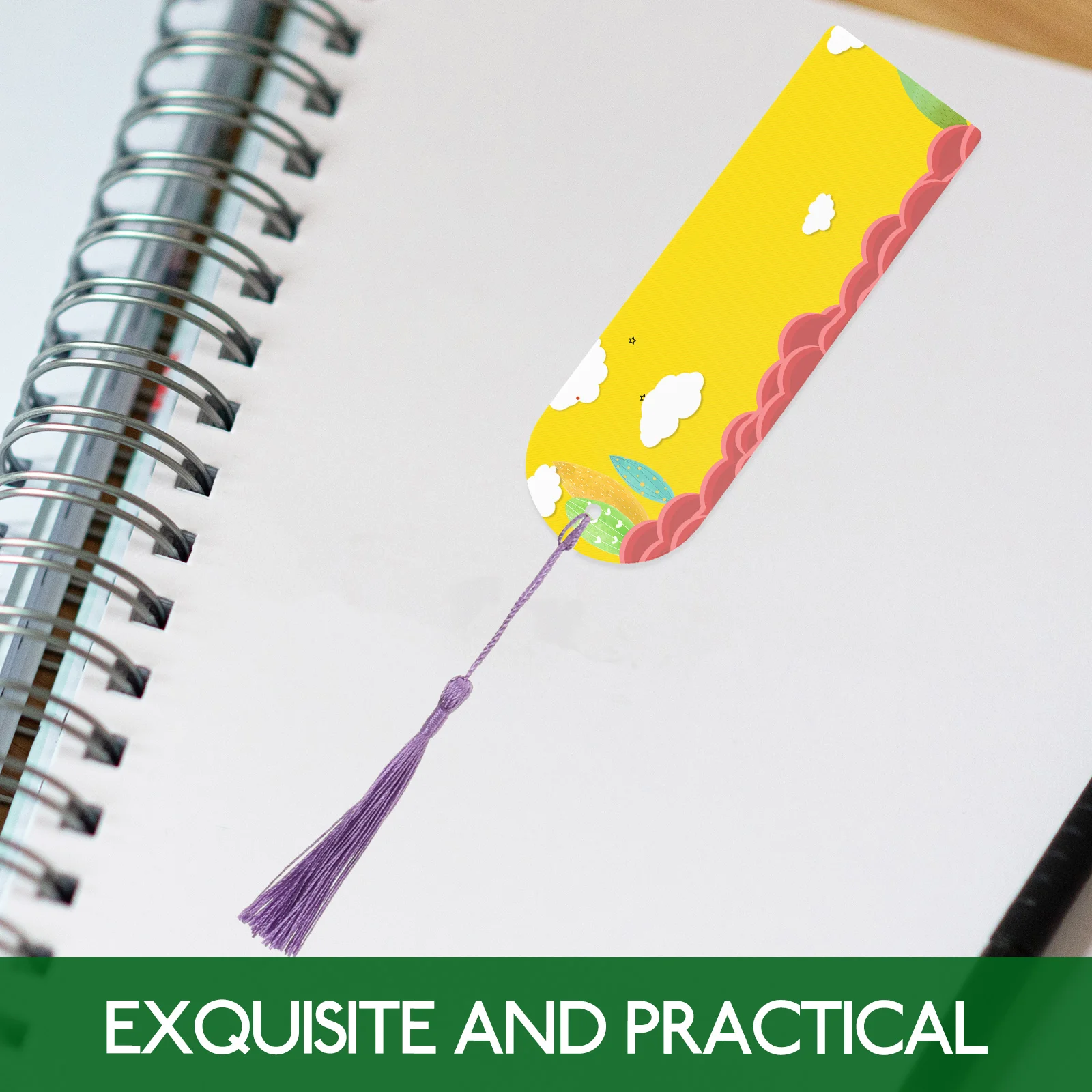 

36 Sets Acrylic Bookmarks Tassels DIY Office Supplies Craft Teacher Students Reading Lovers Blank Page Markers Student