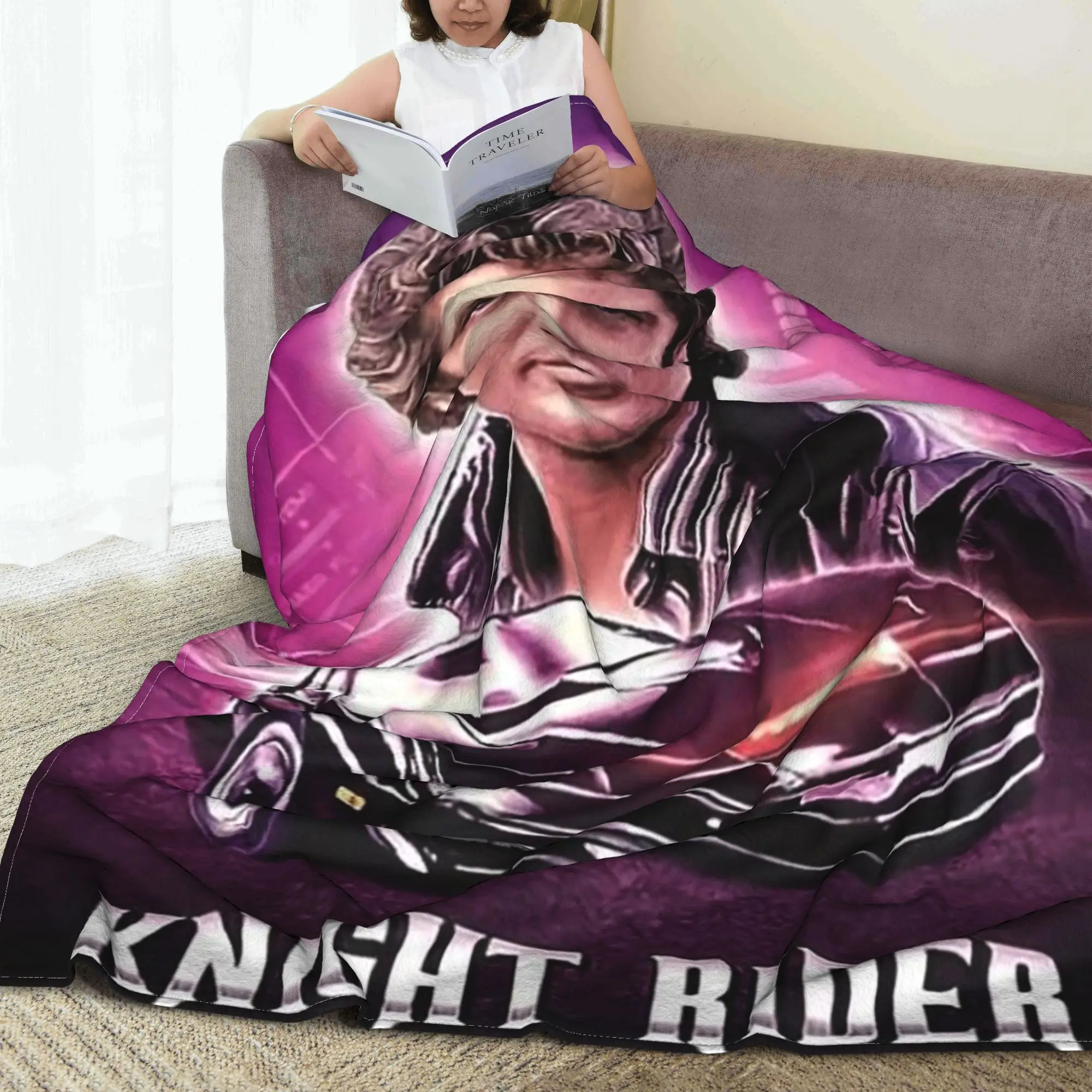 Knight Rider Action Tv Series Blanket Super Soft Fleece Sofa Throw Blanket for Couch Bedding Office Throws Bedspread Quilt