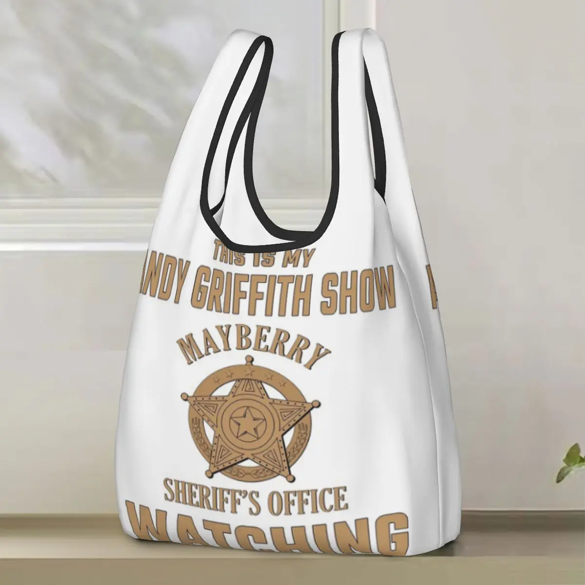 esta-e-meu-andy-griffith-show-bolsa-de-compras-portatil-sacola-de-ombro-reutilizavel-bolsa-de-compras-bolsa-de-compras