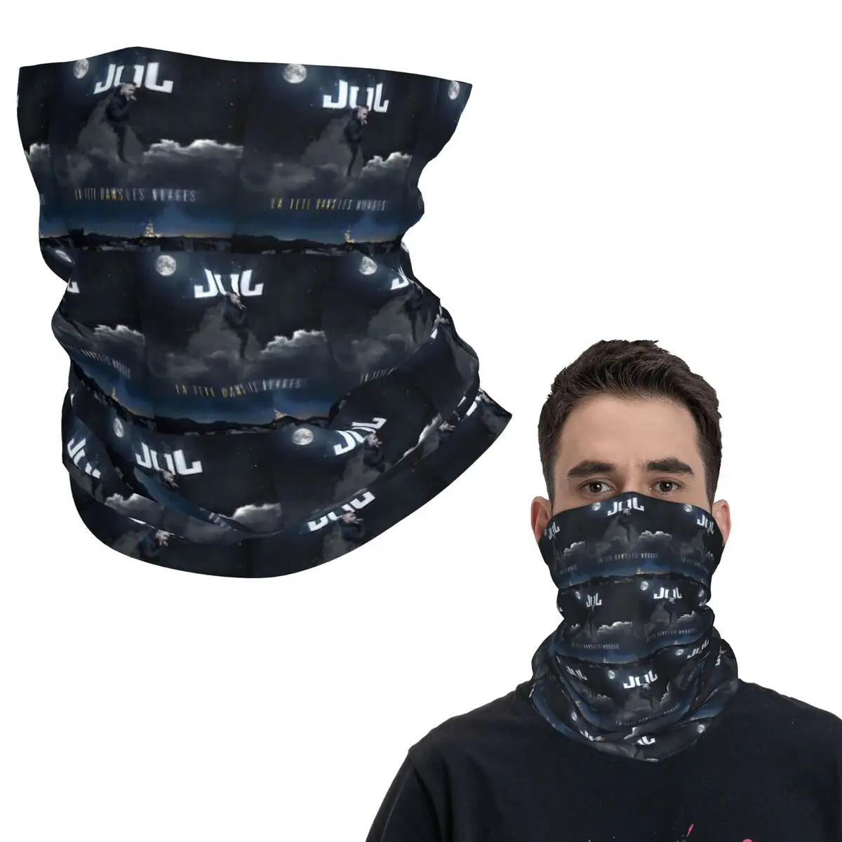 

Jul французский рэпер хип-хоп бандана шеи гетры шарф с принтом многофункциональная повязка на голову унисекс для взрослых ветрозащитный