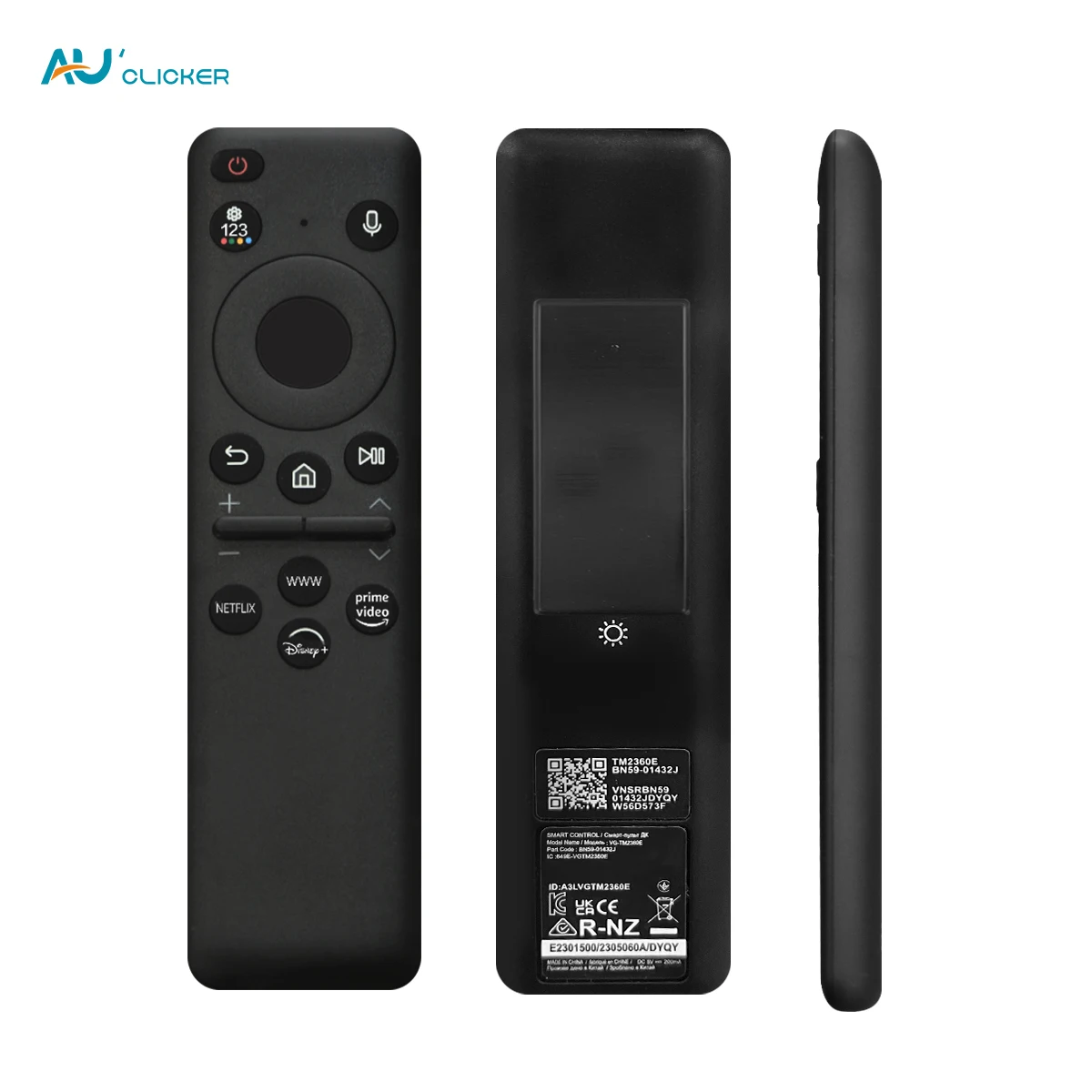 Model 2023 BN59-01432J Replacement Solar Remote Control For Samsung Smart TV Compatible With Neo QLED 8K 4K Series