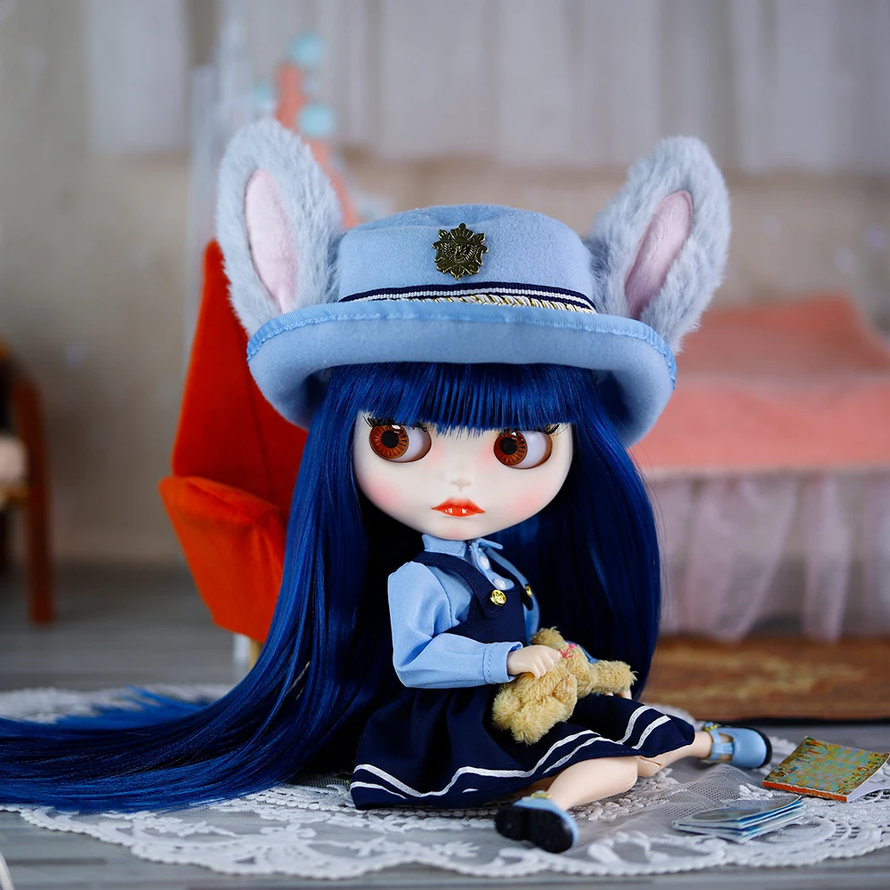 ICY DBS 브라이스 스커트 소녀 코스튬, BJD 화이트 펄 스커트, 귀여운 토끼 세트, 소녀 선물