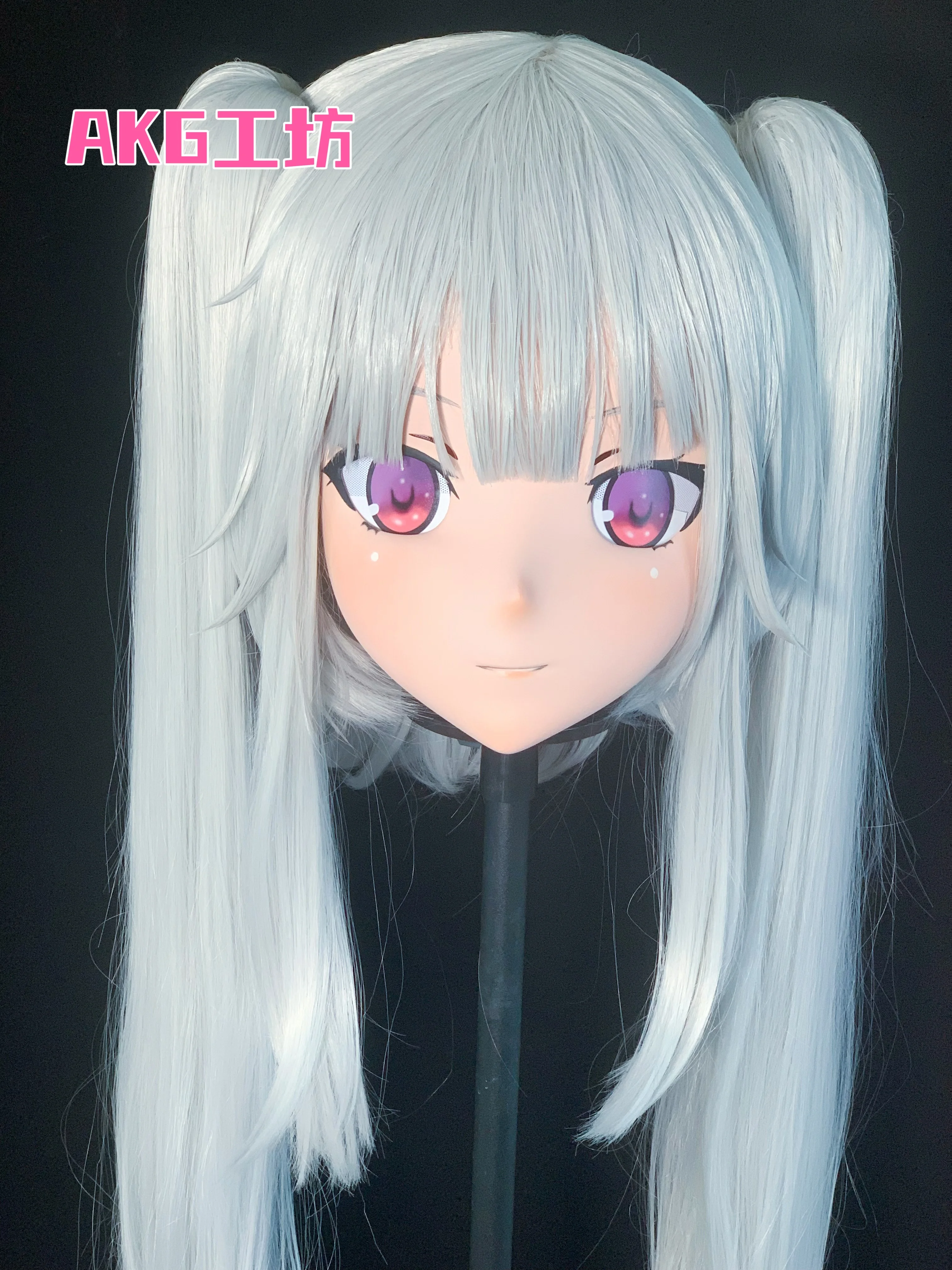 

(AL33) Customize Character Female/Girl Resin Half/ Full Head With Lock Cosplay Japanese Anime Game Role Kigurumi Mask