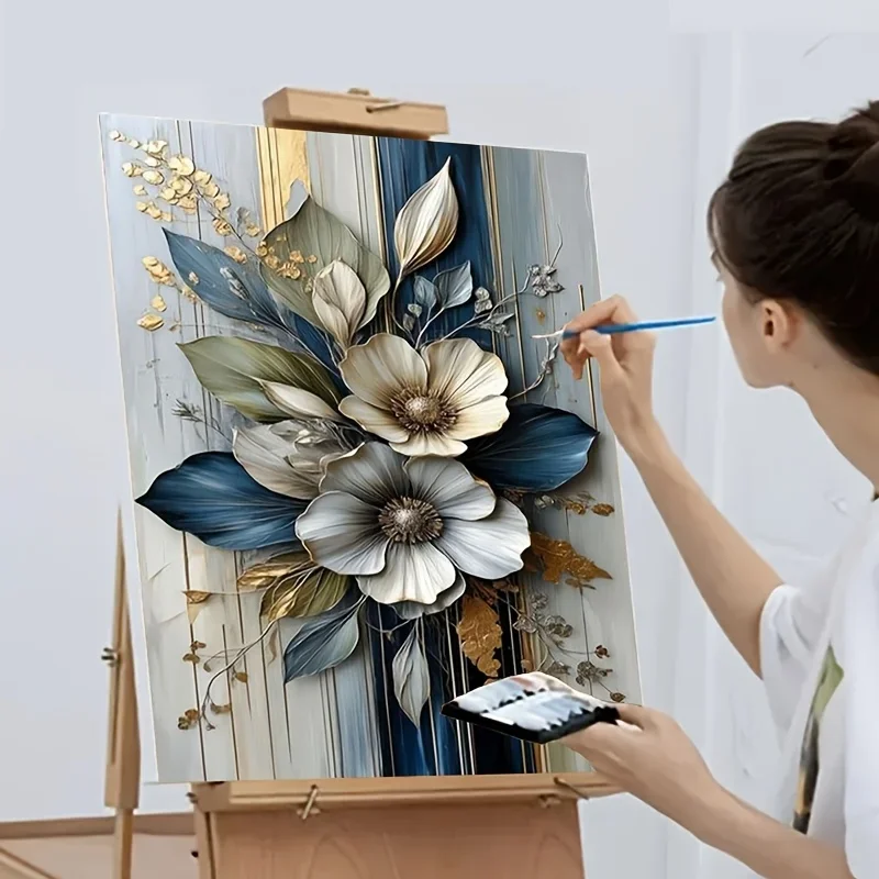 Professional Art Use: 1pc DIY Adult Paint by Numbers Kit, Art Gift, Painting by Numbers, Includes Acrylic Paints, Canvas, 3 Pain