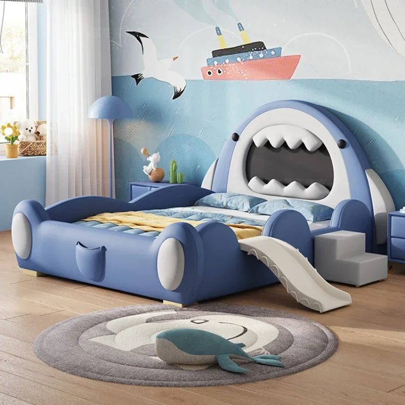 Childrens Frame Double Bed Modern Wooden Hotel Living Room Double Bed Princess Girls Boys Cama Matrimonial Bedroom Furniture