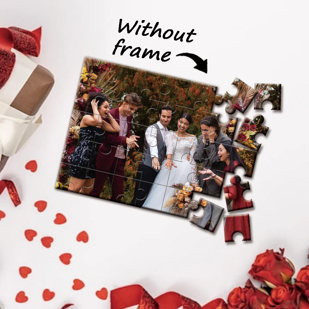 Rompecabezas de madera personalizados en los que se pueden subir fotos, regalos creativos para parejas y familias, rompecabezas de recuerdo.