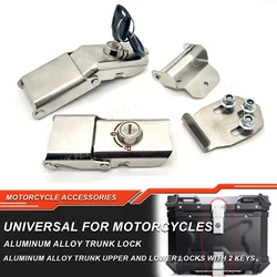 36L 45L 55L 65L 80L 100L Motorcycle Top Box Lock Rear Trunk Cylinder Core 2 Keys Tail Luggage Case Upper Lower Locks Accessories