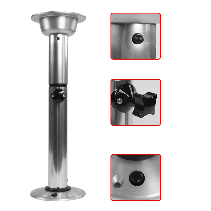 Pernas de mesa removíveis de altura ajustável em liga de alumínio RV