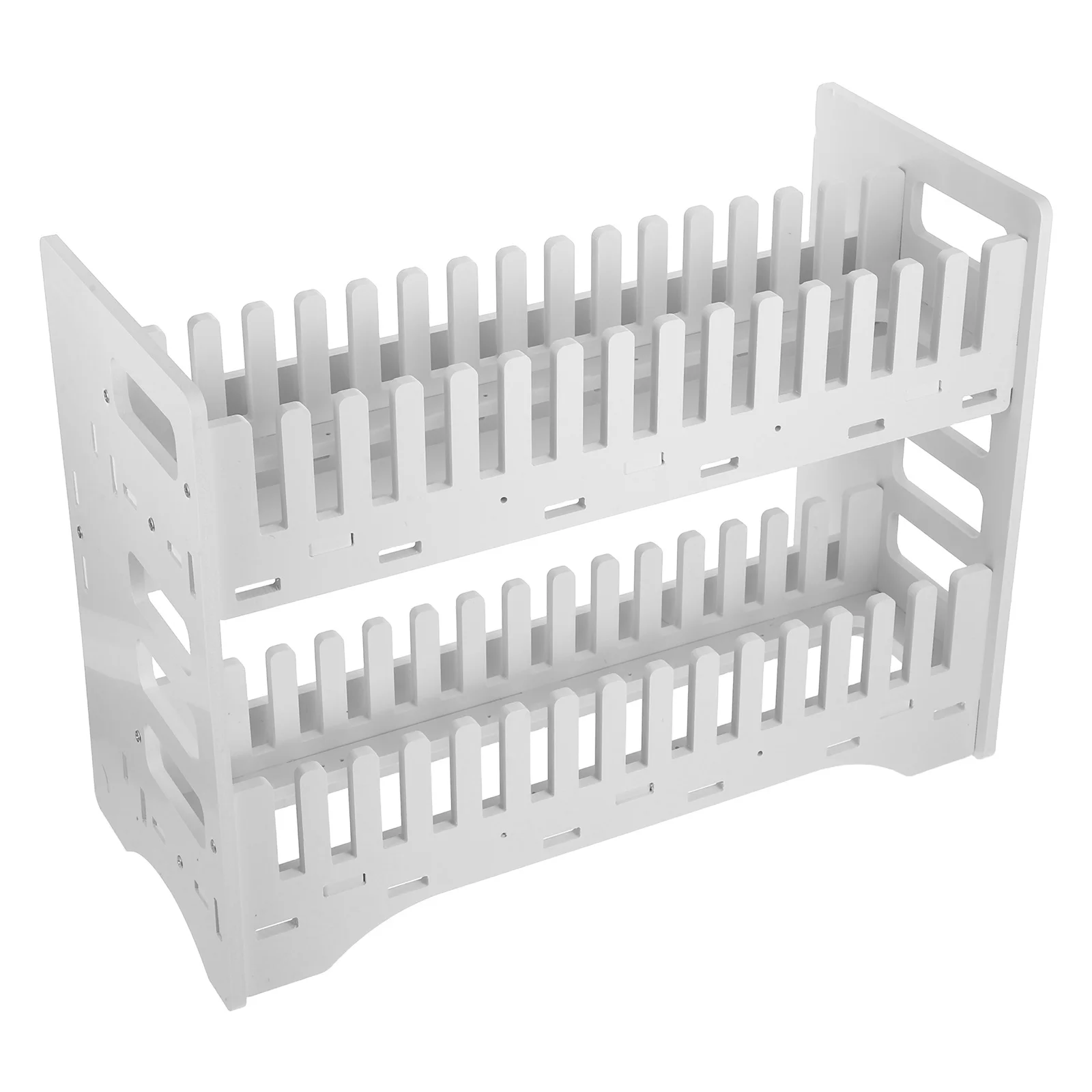 

30-Grid Cell Phone Storage Organizer Box White for Classroom Office Desktop Multi Phone Holder Stand Heat Dissipation Charging