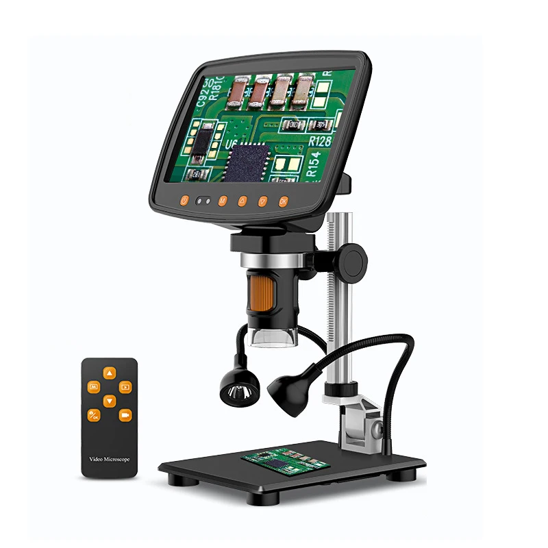 

New Portable HD Digital Microscope with 7" LCD Screen 1000X Magnification with HDMI Coin Microscope For Inspection Repair Tools