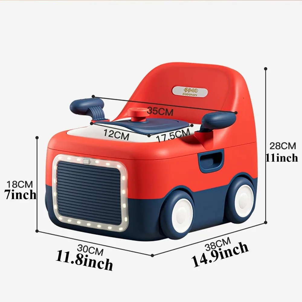 3-in-1 Potty Training Toilet Detachable Baby Potty Toilet Seat Step Stool for Boys Girls Potty Training Seat Race Car Design