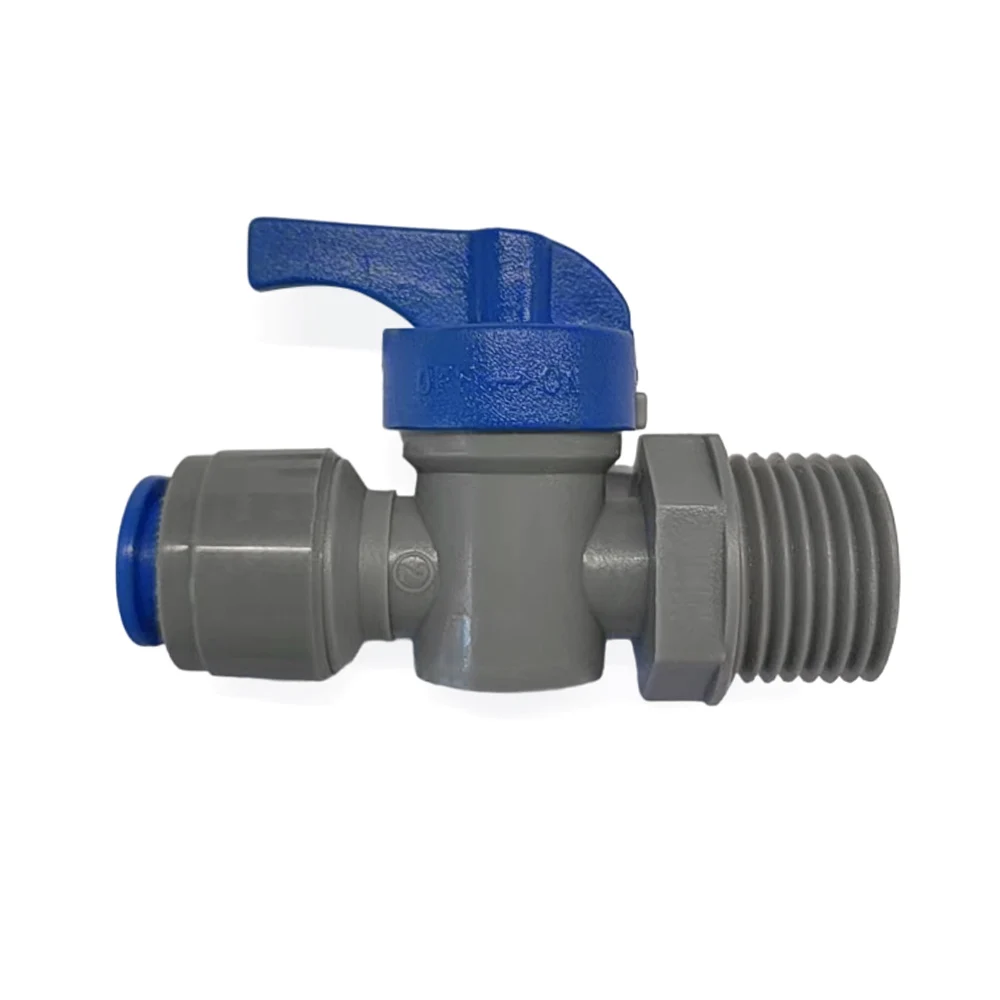 Kegland DUOTIGHT9.5MM/3/8X1/2INCH MALE BALL VALVE plastic quick connect pipe hose Connector push-in fittings beer tube joints