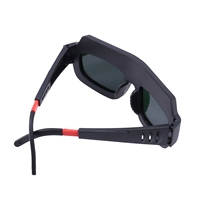 AA49 2Pc Solar Powered Auto Darkening Welding Mask Helmet Goggles Welder Glasses Arc Anti-Shock Lens For Eye Protection