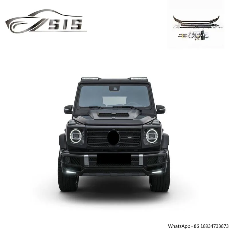 G-Class W464 W463a G500 G400 G350 Front Lip Plastic Material W463a 2018-2022 Year Bumper Lip  Spoiler Front Bumper Splitter