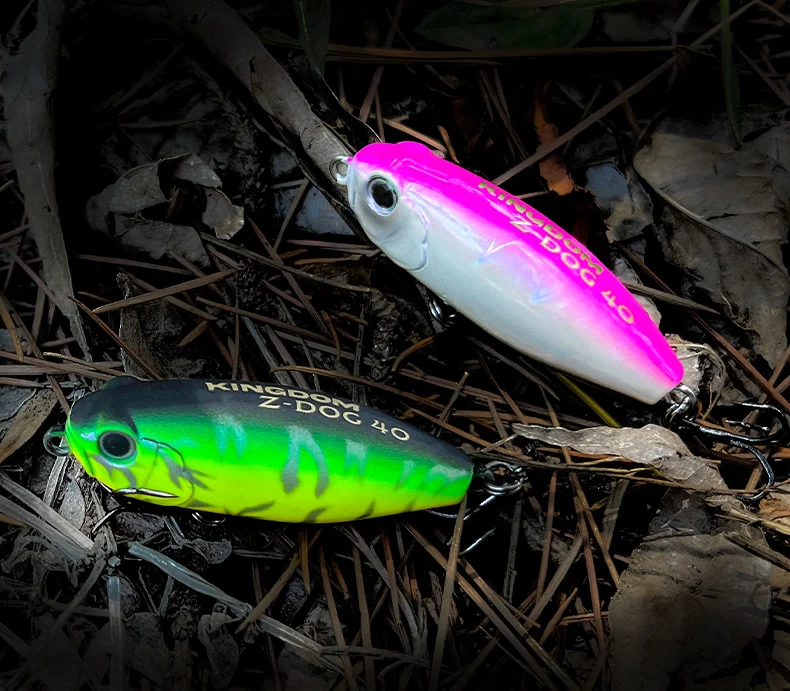 Kingdom Z-Dog Floating Pencil Angelköder 40 mm 3,2 g Stickbait Topwater Surface Walk The Dog Hard Baits Wobbler für Bass Pike – Detail 13