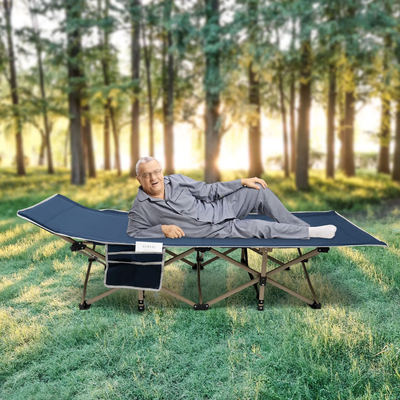 Ultra-light Adult Tent Cots Bed Can Support 280 pounds and Set in 60 Seconds Folding Sleeping Cots for Camping &lunch break