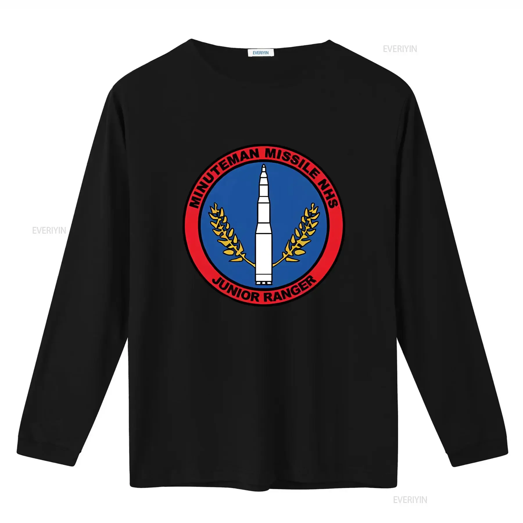Minuteman Junior Ranger Nuclear Weapons WK Coat of Arms T Shirt 3369 Unique Design for Patriotic Style vintage Washed Casual