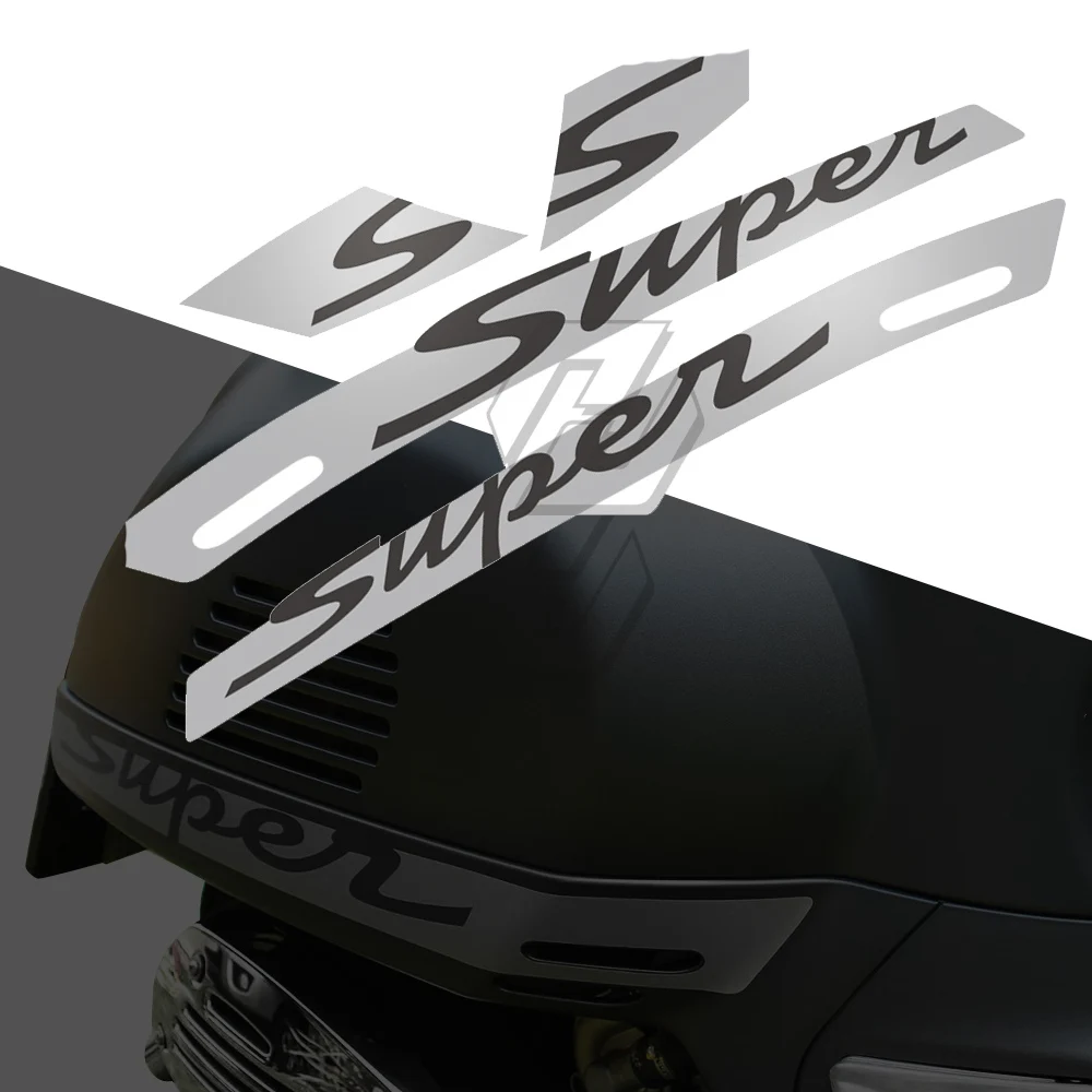 

Motorcycle Decal "Super" Sticker Case for Vespa GTS 300 GTS300 Super Sport