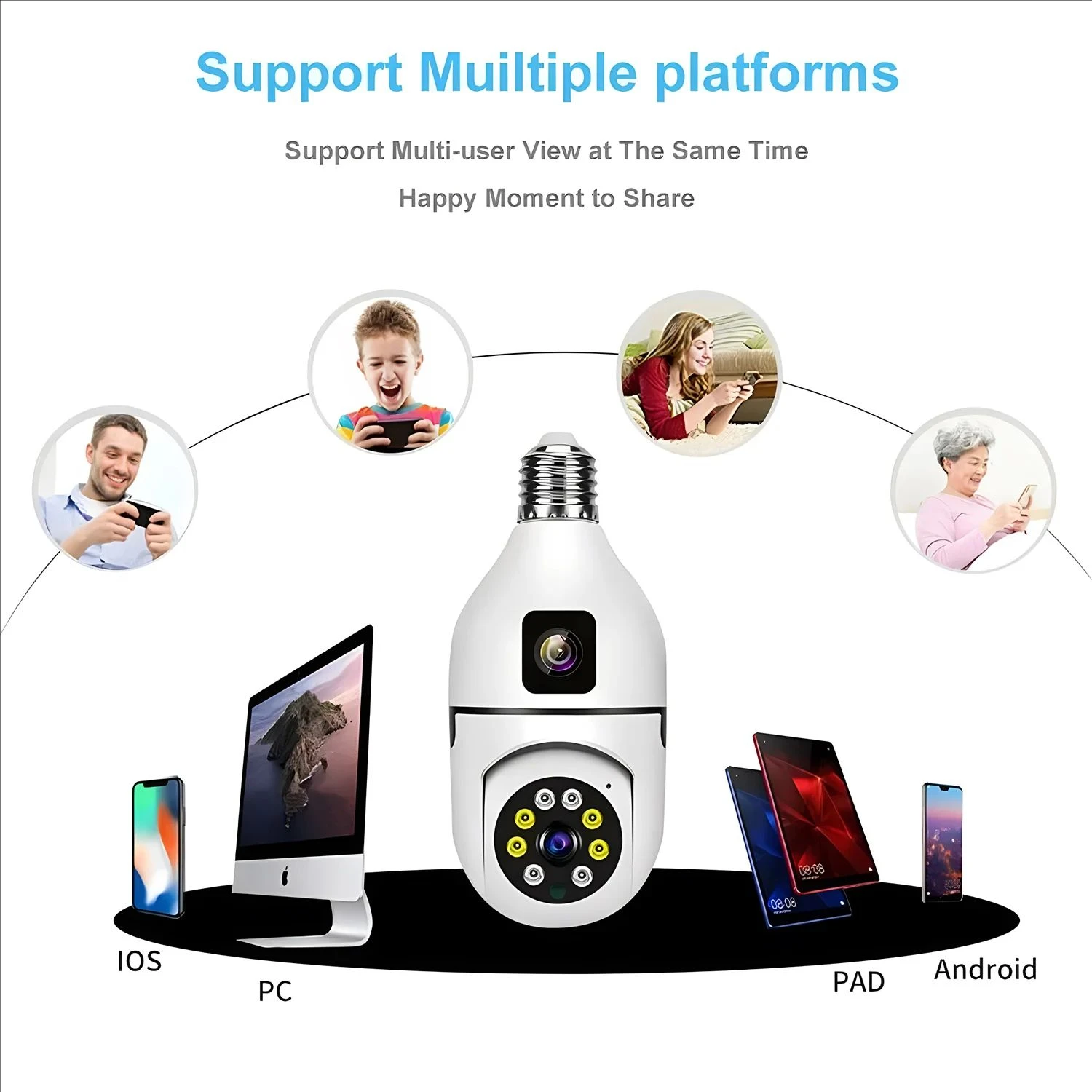 4MP HD Wifi Surveillance PTZ Camera Outdoor with Dual Lens Dual Screen AI Auto Tracking IP Security Protection CCTV Video