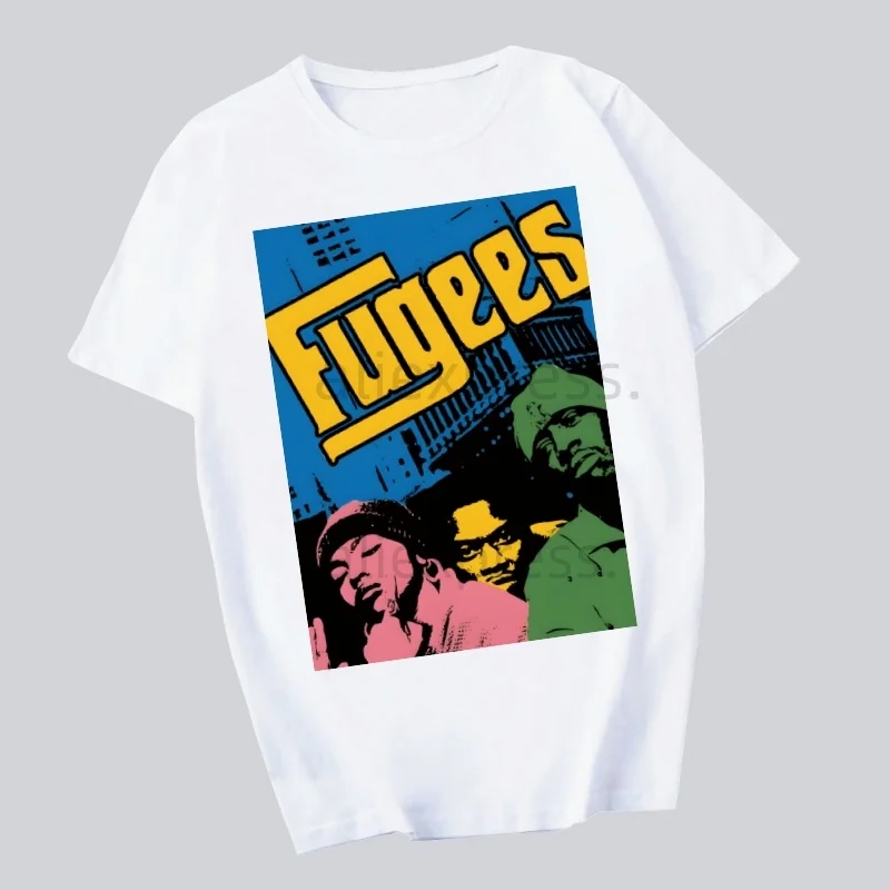 

Lauryn Hill The Fugees Refugees Printing Street Style Casual Short Sleeve Men T Shirt O-neck Tshirt Male T-shirt