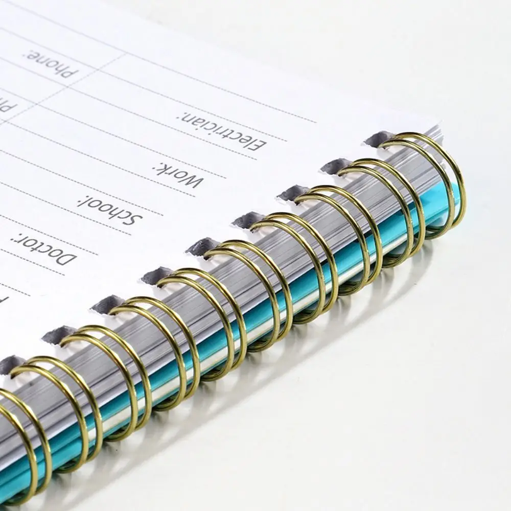 

With Alphabetical Tabs Spiral Password Keeper Book Coil Book A6 MINI Size Password Keeper Notebook Multi-color