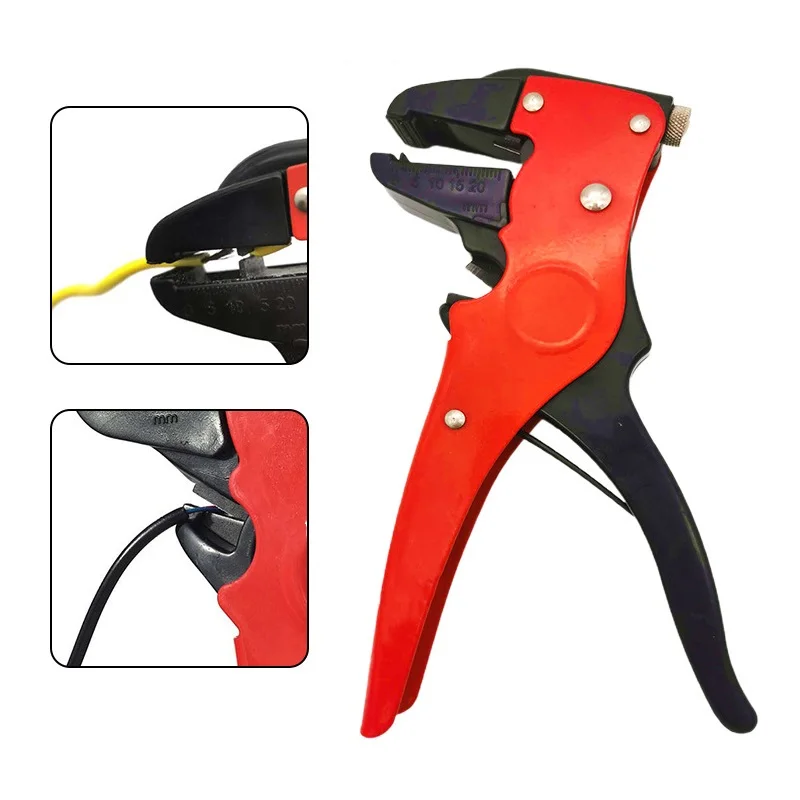 Plastic Steel Portable Multifunctional Duckbill Wire Strippers, Reset Spring Cable Crimper Convenient Cutters Practical Tooll