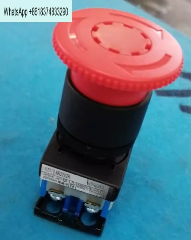 E-stop button switch AR22V2R-11 Mushroom head button one open and close (1NO+1NC)