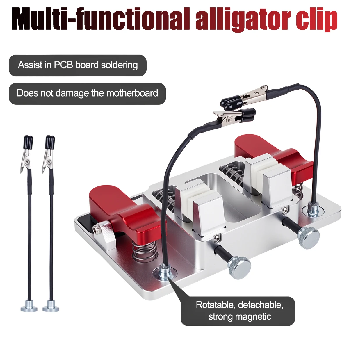 Multi-function Soldering Repair Station With Crocodile Clip Heat-resistant Fixture for LCD PCB Circuit Board Repair Maintenance