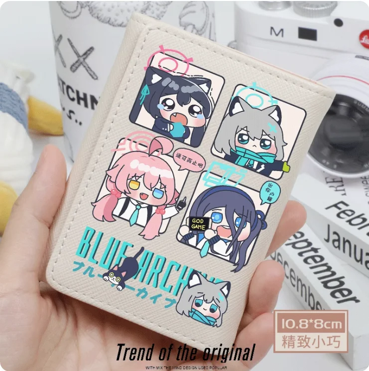 Anime Blue Archive Fashion Wallet PU Purse Card Coin Hasp Money Bag Cosplay Gift B199