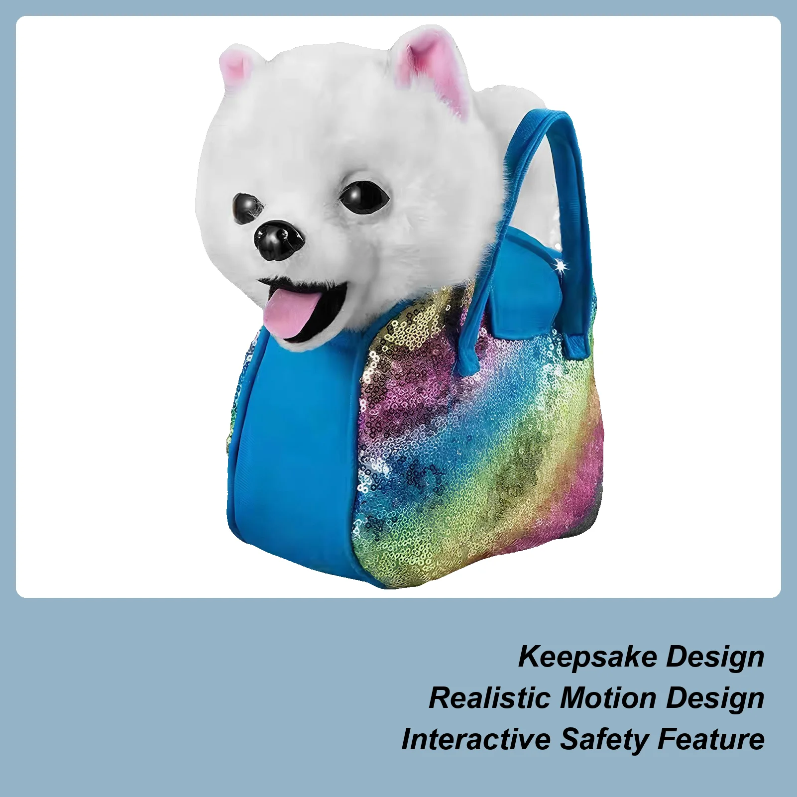 Electric Pet Puppy Soothing Interactive Singing Barking Electric Dog For Kids For Boys Girls Teens Children Living Room Bedroom