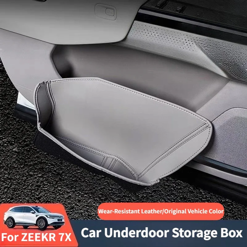 

For ZEEKR 7X 2025 Car Underdoor Storage Box Front Rear Door Storage Box Protection Pads Tray Organizer Car Interior Accessories