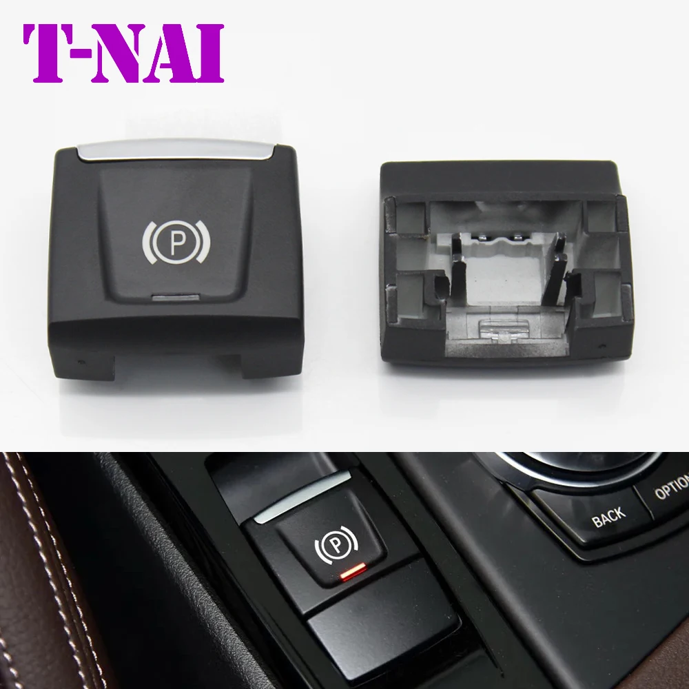 Car Electronic Handbrake Parking Switch Control Auto P Button Cap Cover  Replacement For BMW X1 F48 F49 X2 F39 2 Series F45 F46