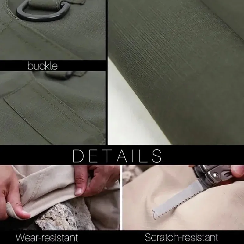 Pantalones tácticos militares urbanos para hombre, pantalones multifuncionales para escalada al aire libre, pantalones de camuflaje militar con