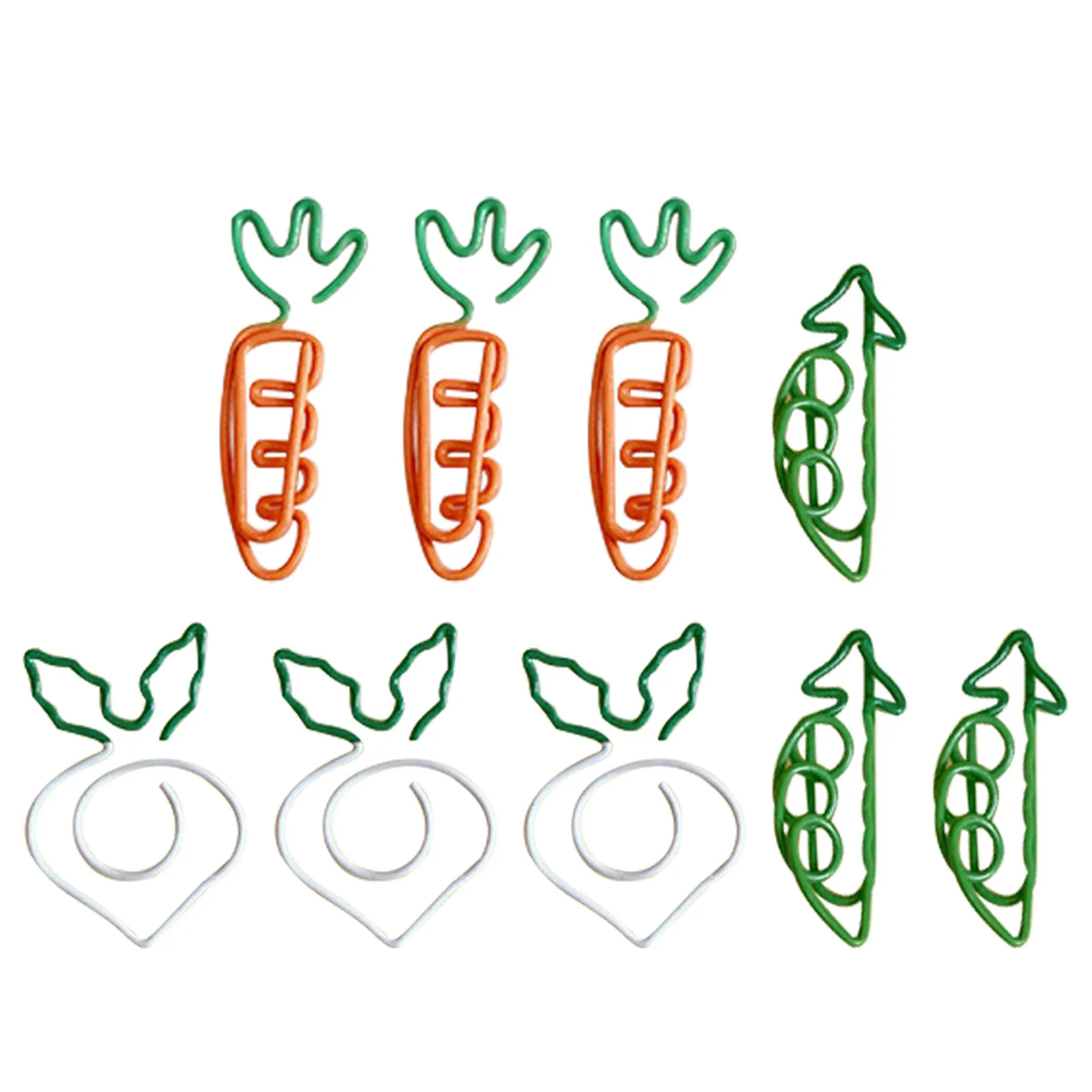 

9Pcs Cartoon Paper Clips Small Creative Metal Paper Clips for Document Office School File Decorative Supplies Office Supplies