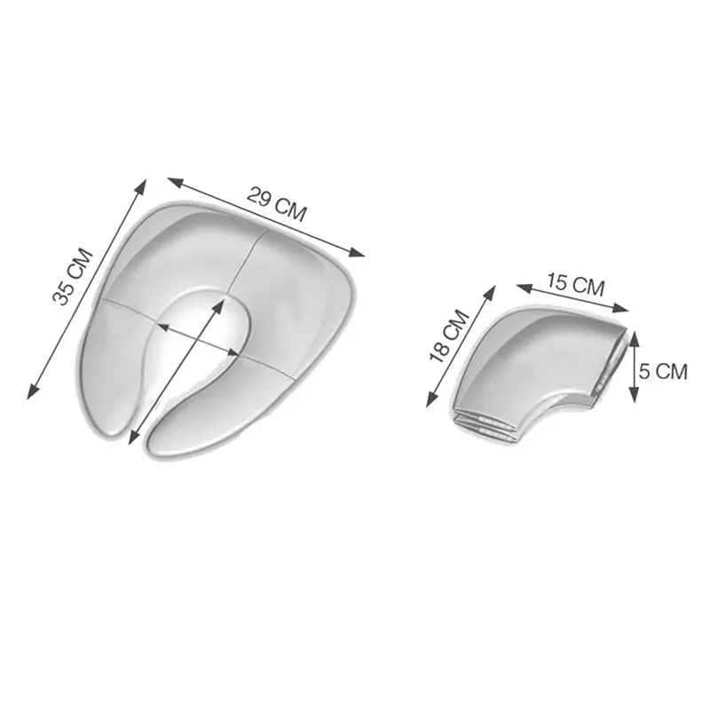 A68P-Asiento de inodoro de viaje plegable para niños pequeños-asiento de entrenamiento para orinal portátil y seguro, ventosas antideslizantes