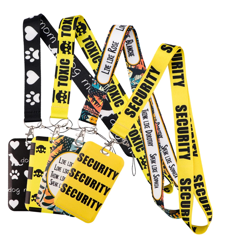 Funny Keychain Cute Lanyard Neck Strap for key ID Card Phone Charm Straps Cartoon Badge Holder DIY Hanging Rope