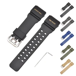 Silicone Watchband for Casio G-Shock GG-1000 GWG-100 GSG-100 Men Waterproof Sport Resin Bracelet Watch Band Strap with Tool