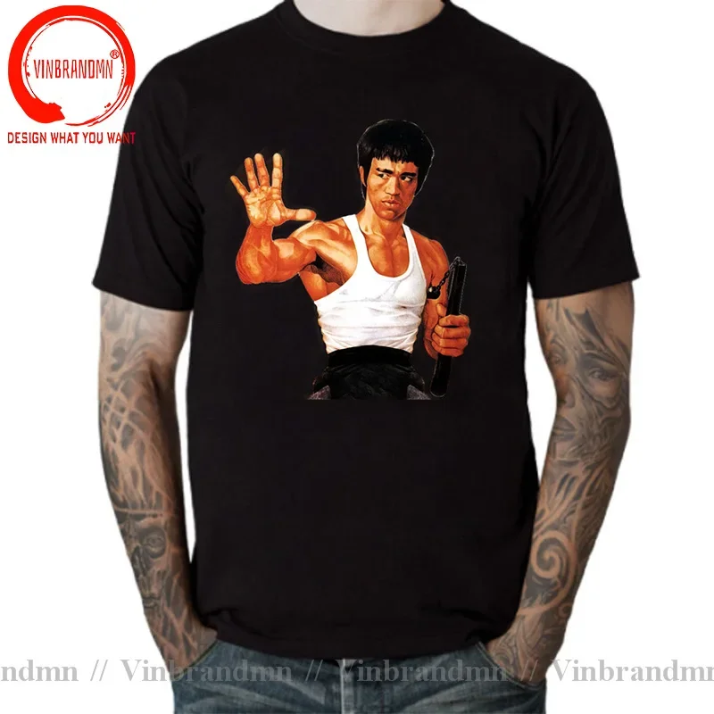 Chinese Tai Chi Circle tshirt Jeet Kune Do Quotes T Shirt Men Kung Fu Wing Chun T-shirt Muay Thai TShirt Man Kong Fu DJ Tops Tee