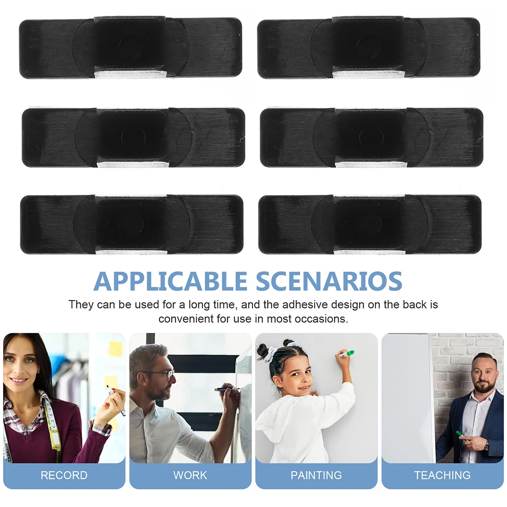 

20 Pcs Whiteboard Pen Holder Self Adhesive U Shaped Clips Wall Mountable Pen Buckles Fixing Clamps Plastic Storage Solution