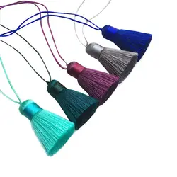 2/5/10/20pcs 5cm Silk Tassel Fringe DIY Craft Tassels Fringe Trim Curtains  DIY Jewelry Wedding Home Decor tassels for crafts